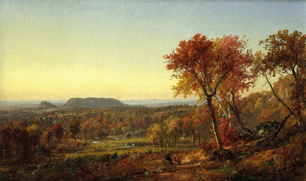 Jasper Francis Cropsey Mounts Adam and Eve 1872